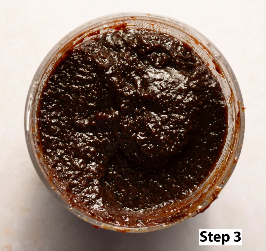 pureed soaked fruits for making Jamaican black cake