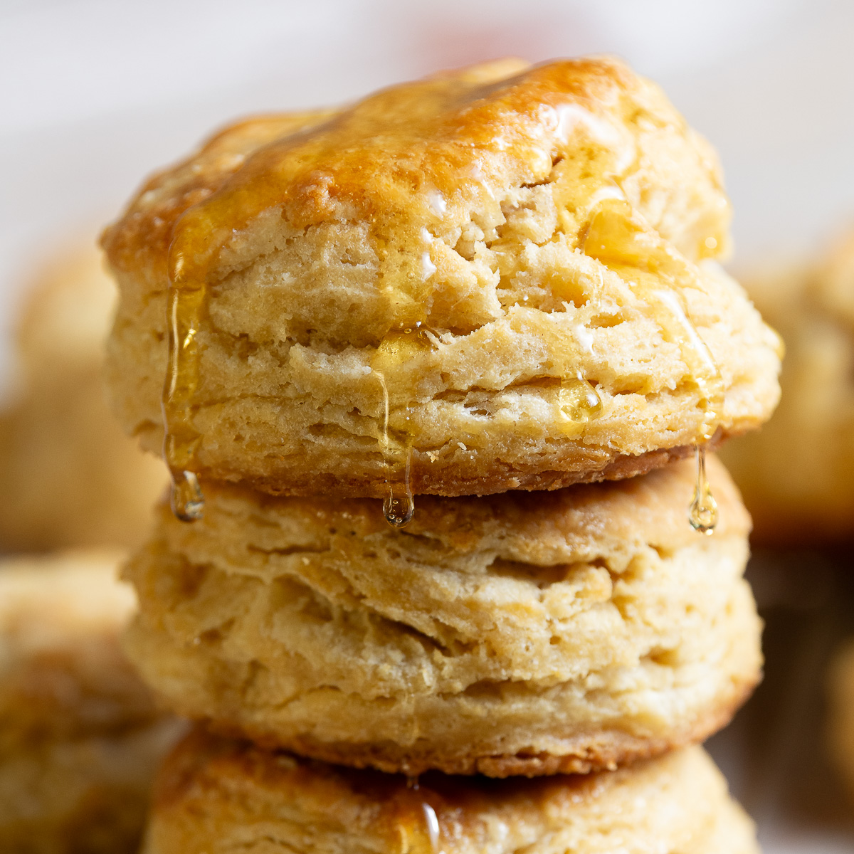 buttermilk biscuits with honey.