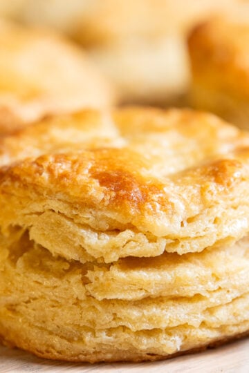 buttermilk biscuits on counter.