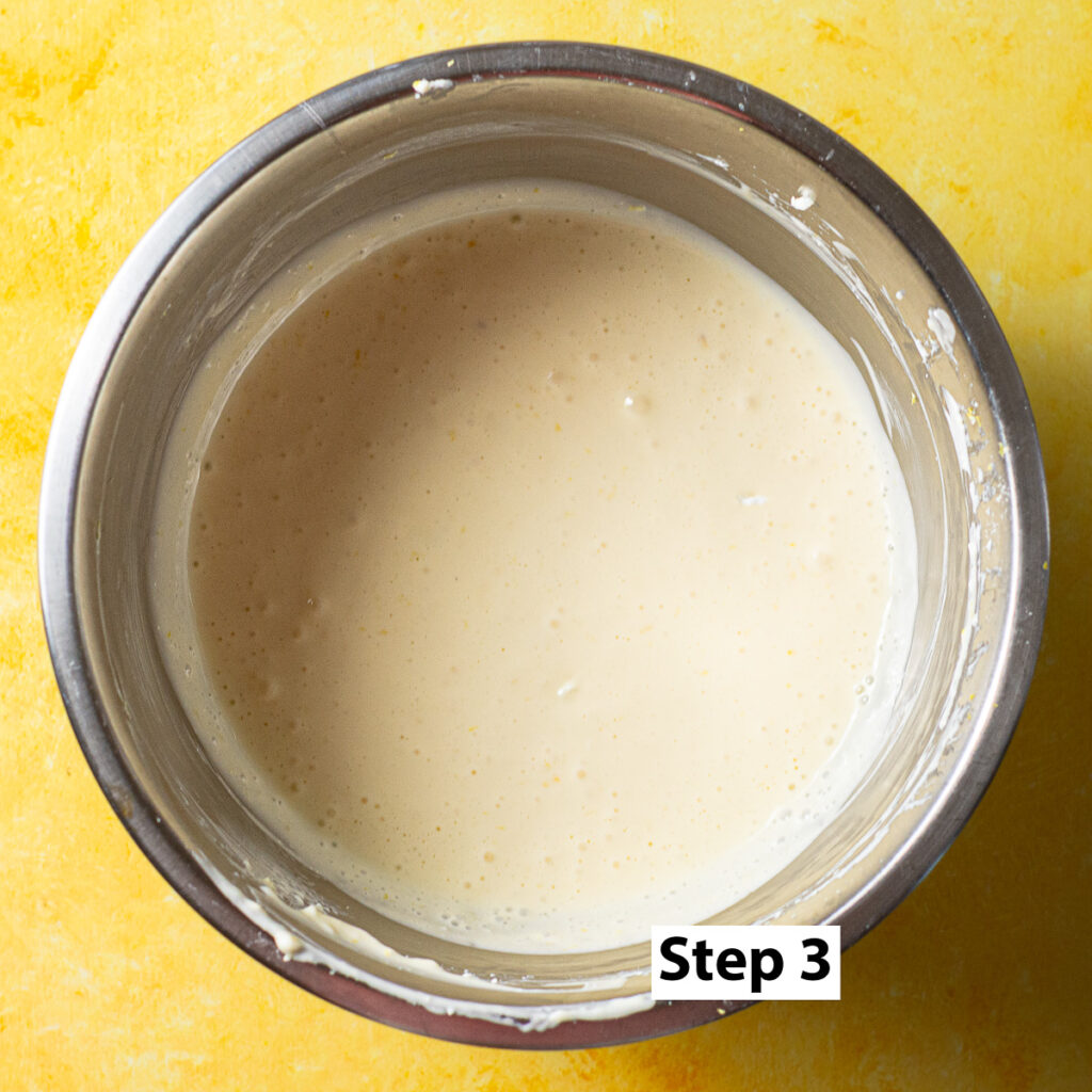 batter for mini lemon cheesecakes