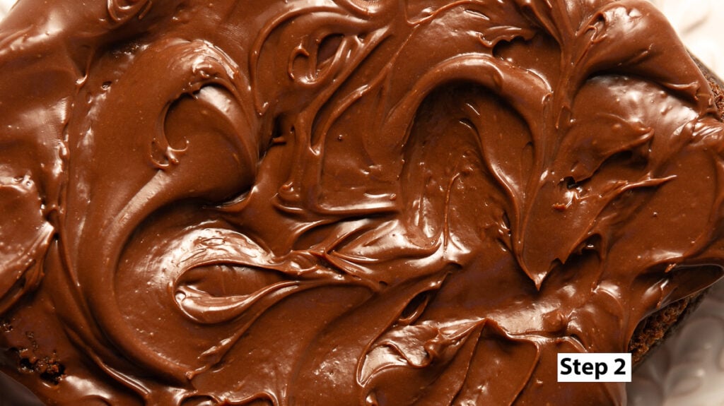 milk chocolate ganache topped brownies