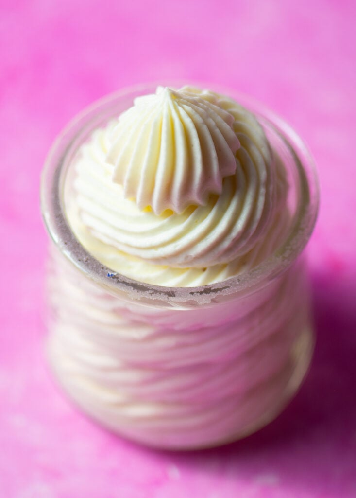 Whole Foods copycat mascarpone whipped cream in a jar