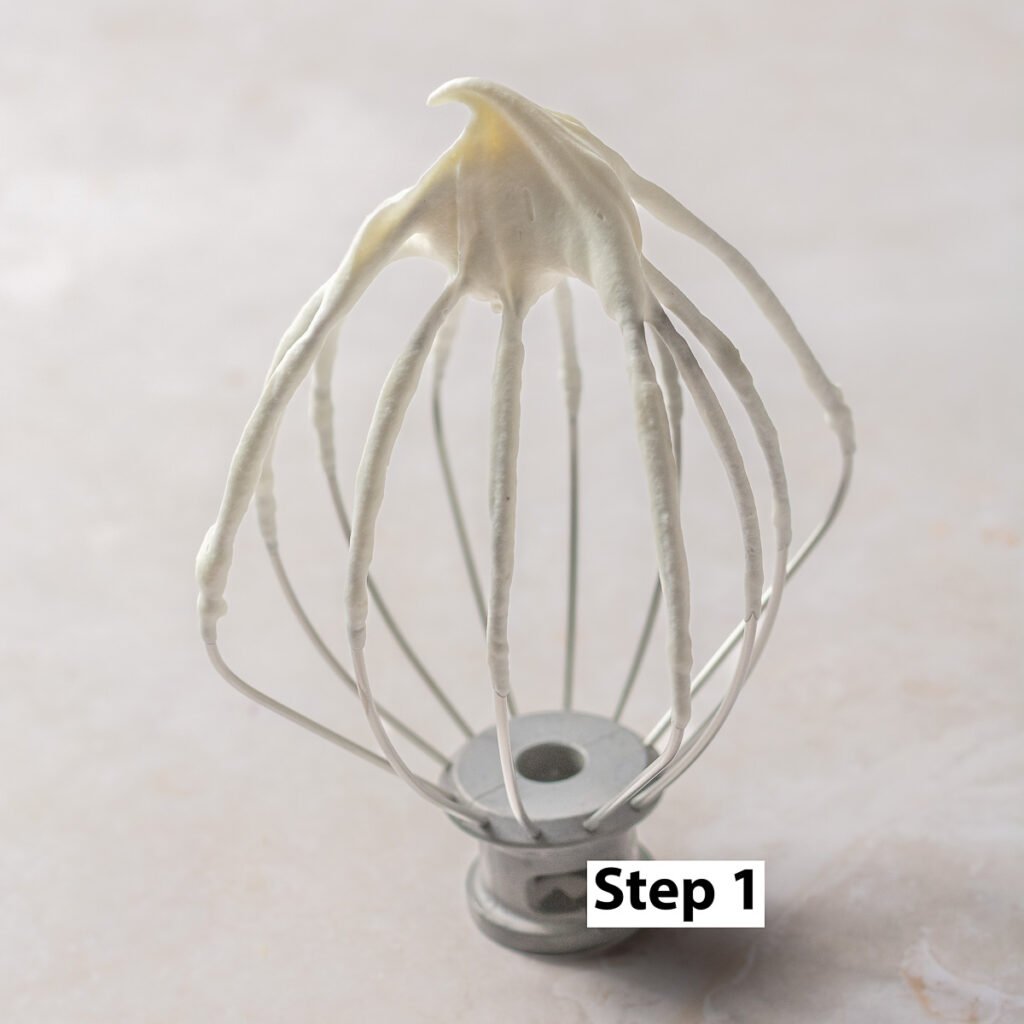 soft peaks when making mascarpone whipped cream