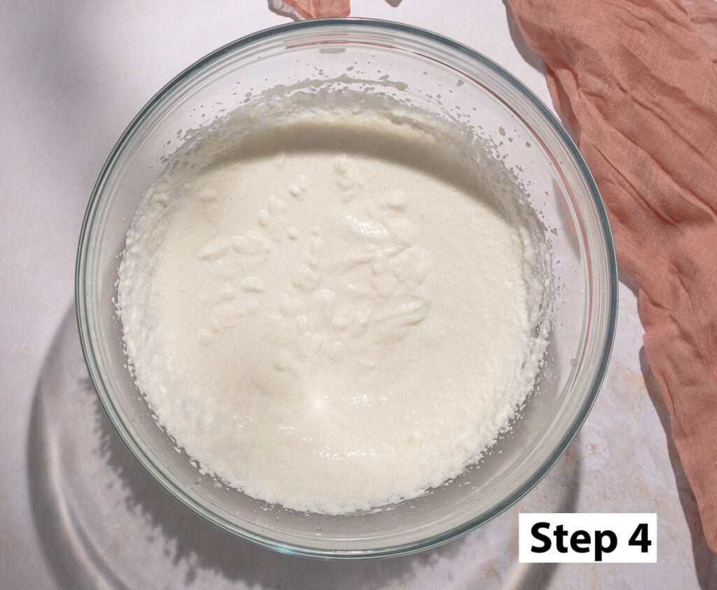 creaming butter, oil and sugar together for red velvet cupcakes