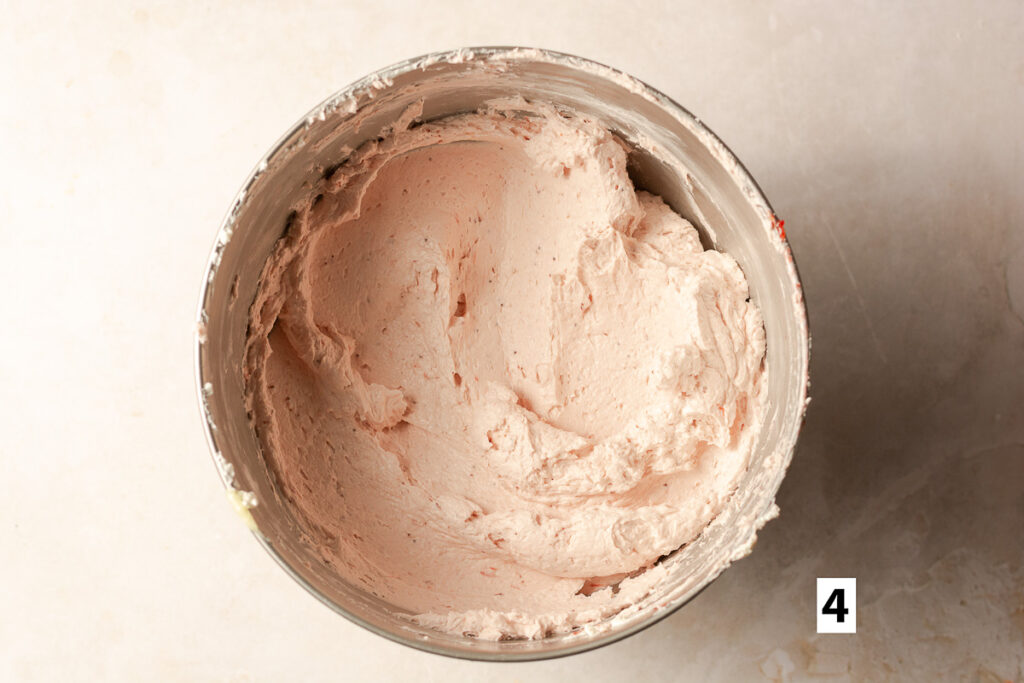 strawberry Swiss meringue buttercream