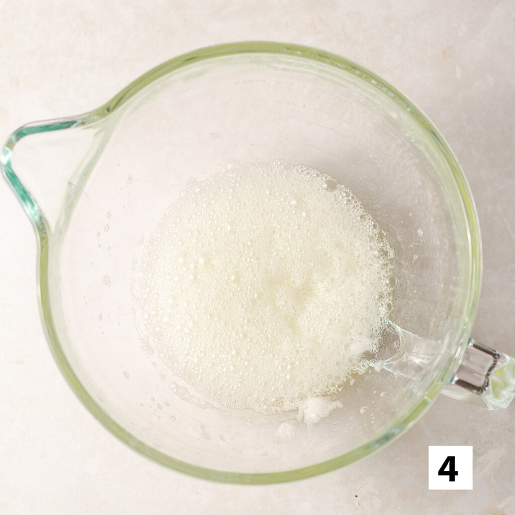 foamy whipped egg whites