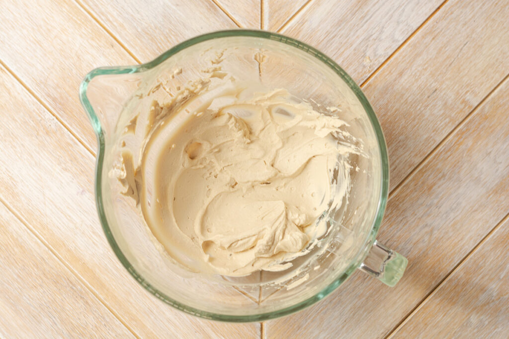 brown sugar whipped cream in a bowl