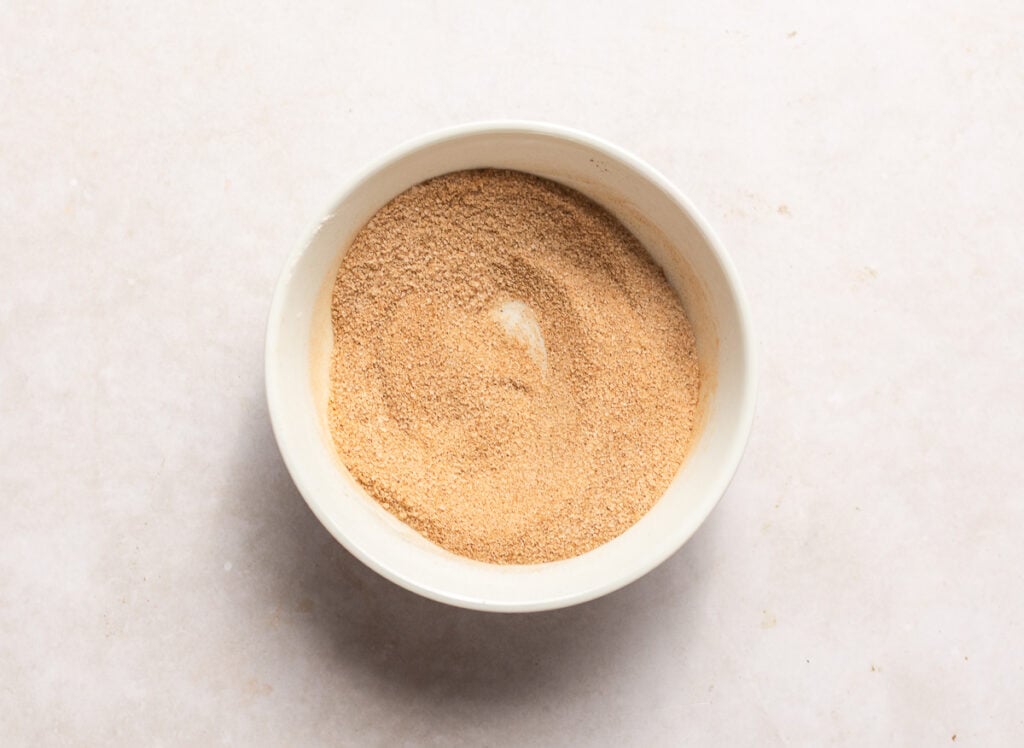 cinnamon sugar topping in a bowl
