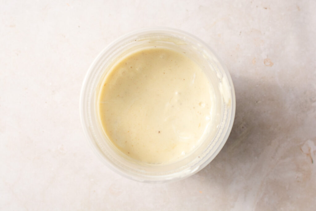 blended greek yogurt and overripe bananas