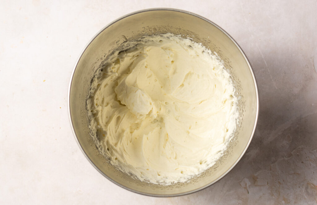 stabilized whipped cream in a bowl