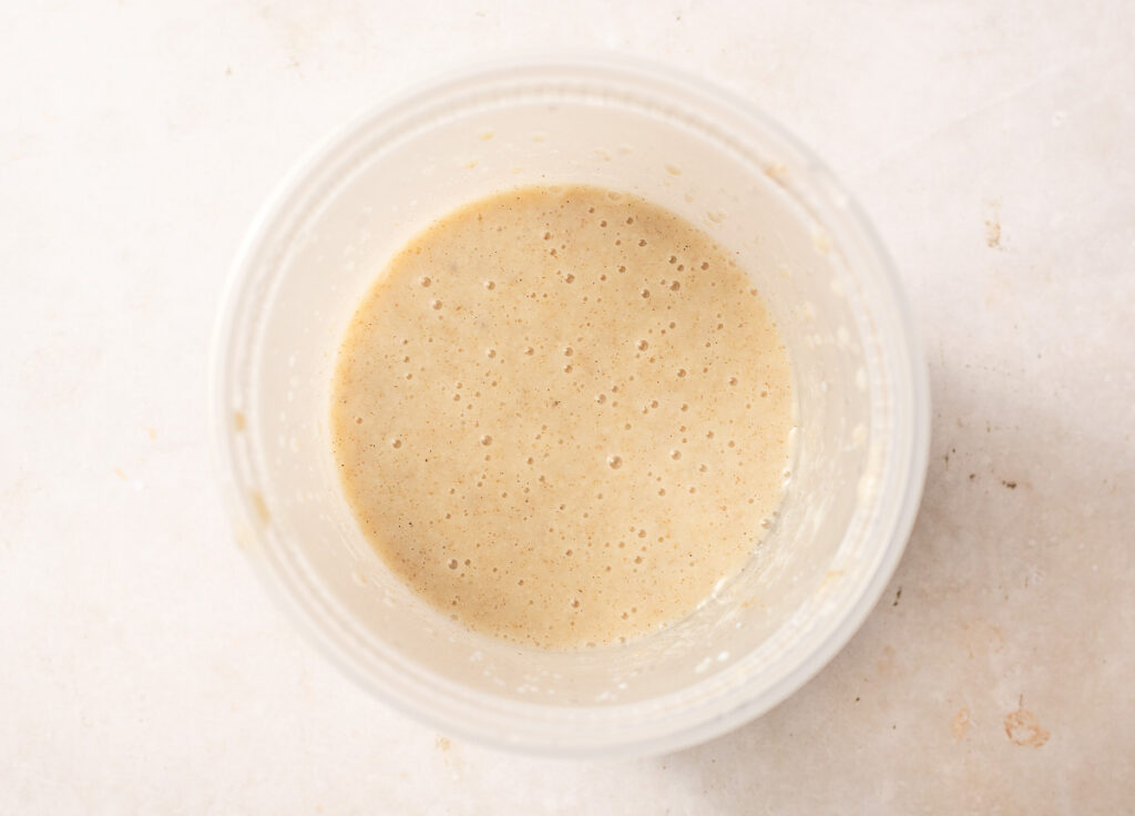 puree of bananas and milk