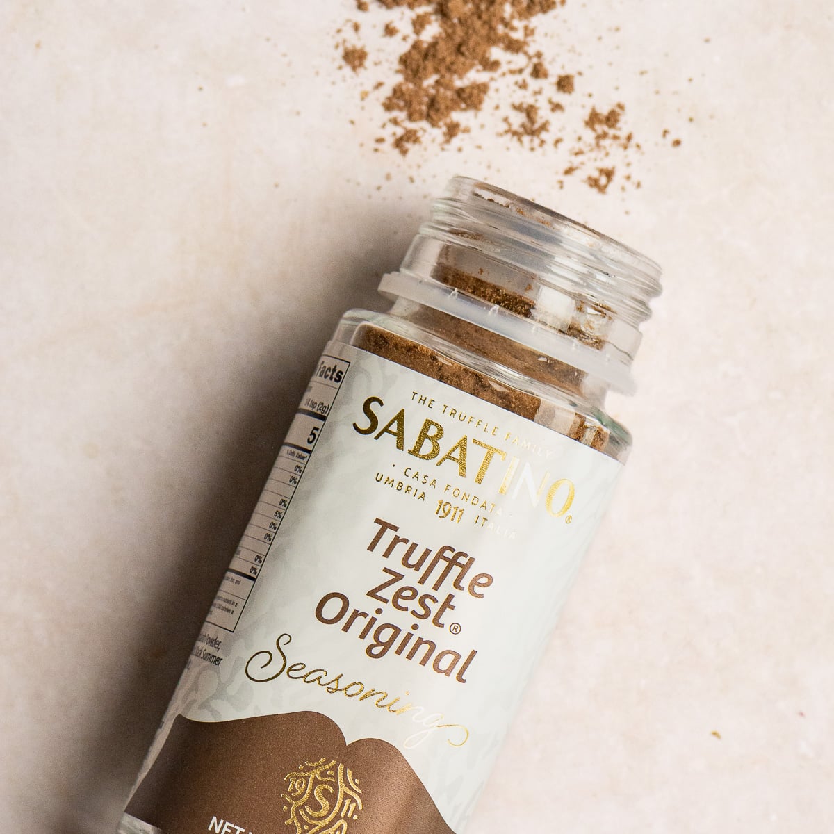 jar of Sabatino truffle zest.
