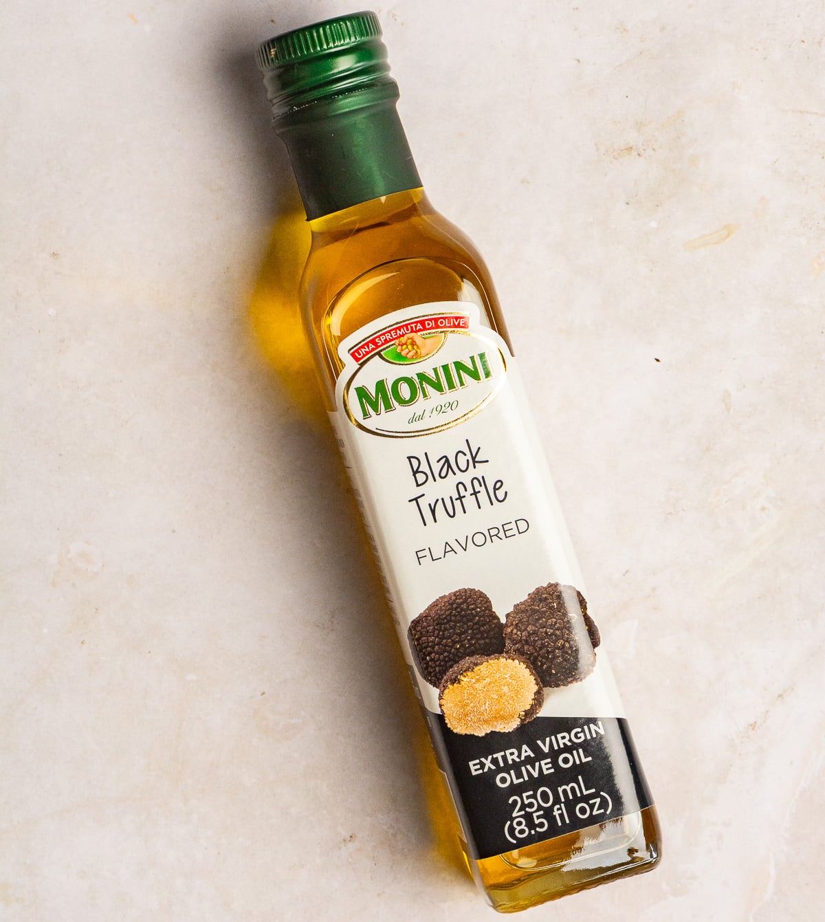 bottle of black truffle oil.